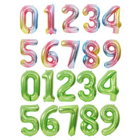 Vente en gros de nouveaux ballons géants de 40 pouces 0-9 chiffres, pour les décorations d'anniversaire et de mariage