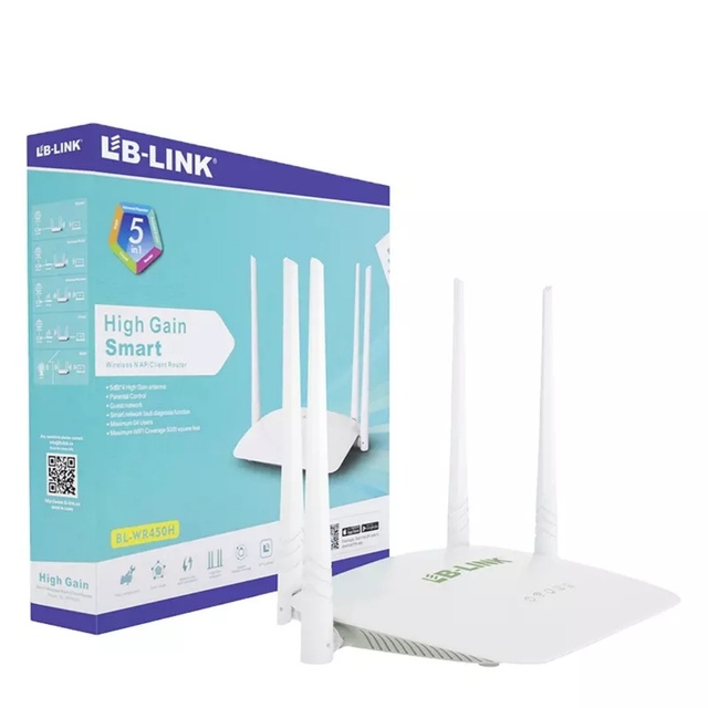 Cross Border Hot Sale LB-LINK BL-WR450H 300Mbps Outdoor Wireless WiFi Router with VPN Support and WEP Encryption