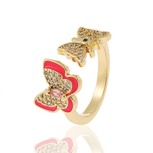Anello a Farfalla Regolabile per Donne, Anello Aperto Trendy, Gioiello da Dito alla Moda - Product Image 6