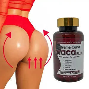 Hot Sale Private Label Herbal Supplement Black Maca Root Capsules For Strong Man Power And Women Butt Hips Enlargement