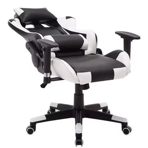 Silla de Juego Ejecutiva de Estilo Moderno, Respaldo Alto Reclinable, Ergonómica, de Cuero PU, con Reposapiés, para Computadora, Oficina, AJHH 24 Giratoria 572 - Product Image 4