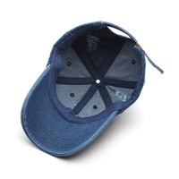 Gorra de Béisbol Casual de Mezclilla Desgastada con Logotipo Bordado Personalizado para Hombre y Mujer