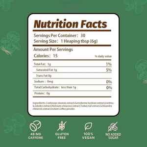 Poudre de café bio personnalisée aux champignons Lion's Mane et Reishi, marque privée OEM, pour l'énergie, le soutien immunitaire et la performance cérébrale - Product Image 2