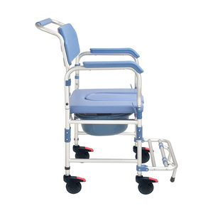 Chaise de toilette à roulettes Wei Yikang 99x80x53cm bleue, chaise d'aide à domicile pour personnes âgées et femmes enceintes - Product Image 3