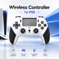 Control Inalámbrico con Efecto Hall para PS5 y PC, Gamepad BT con Batería de 1000mAh, Botones Traseros Programables, Función Turbo Macro