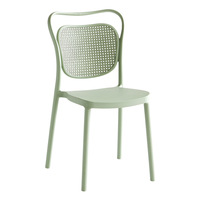 Tabouret de bar en plastique PP imperméable facile à nettoyer avec support de pied robuste pour les zones extérieures, la restauration commerciale et les piscines