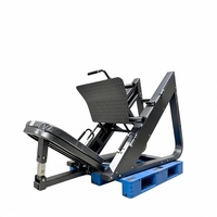 Máquina de prensa de piernas bilateral de acero para gimnasio comercial, entrenador de músculos lineales sentado, con sistema de carga, para levantamiento de pesas, con seguridad.