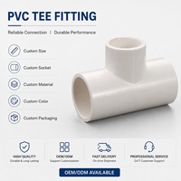 Raccords de tuyauterie pour système d'incendie à jet d'eau en CPVC PVC haute pression, surface lisse, ASTM SCH80, raccord en T 3/4
