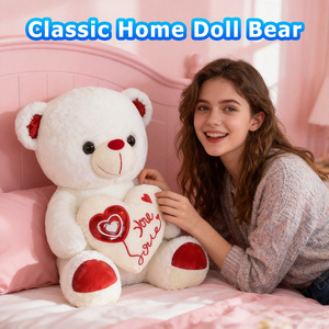 Oso de Peluche Rojo de San Valentín Personalizado, Peluche de Felpa Suave, Regalo para el Día de la Madre, Navidad, Regalo para Niñas - Product Image 3