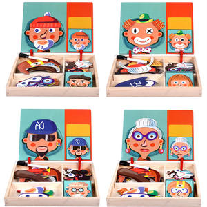 Productos para Dropshipping 2026, Juego de Bloques de Rompecabezas de Madera Montessori, Payaso 3D, Juguetes Educativos para Niños, Servicio de Abastecimiento en China - Product Image 4
