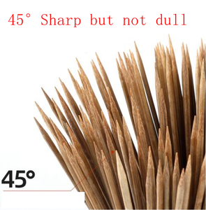 Brochettes jetables personnalisées en bambou et charbon de bois, de haute qualité, naturelles, résistantes à la chaleur, antiadhésives, pour une utilisation en cuisine extérieure - Product Image 4