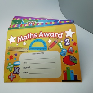 Custom Silver Hot Stamping Teacher Award Estudiantes/Tarjeta de papel de agradecimiento - Product Image 6