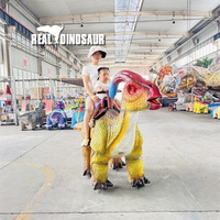 Parc d'aventure intérieur à pièces pour enfants avec dinosaure marcheur pour centres commerciaux