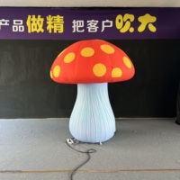 Décoration gonflable en forme de champignon de dessin animé, taille personnalisée, OEM, PVC imperméable pour événements extérieurs et festivals