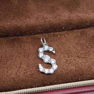 Collier avec pendentif lettre en argent 925 classique UM Jewelry pour femmes, enfants, anniversaires, mariages et occasions de fête - Product Image 6