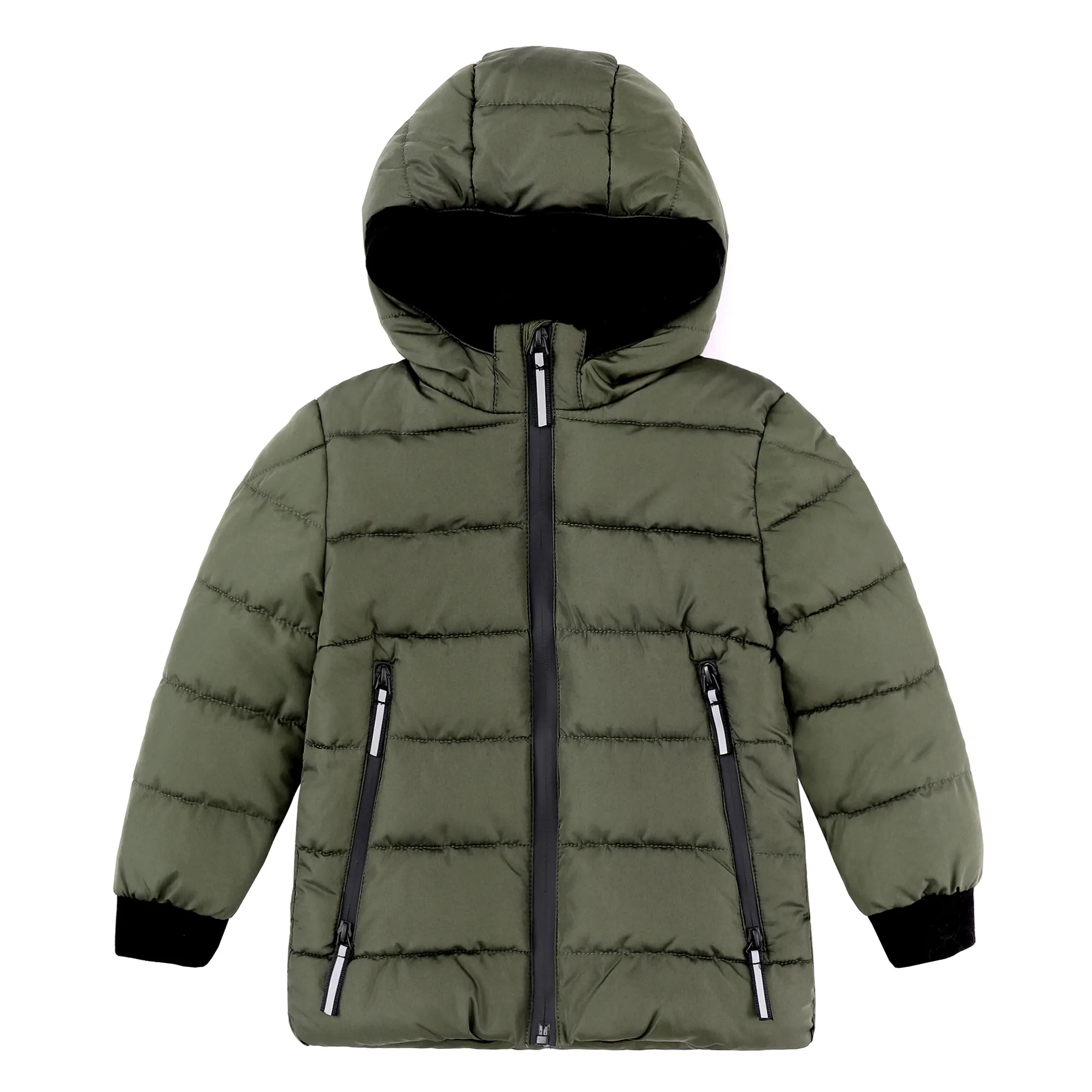 Vente en gros Manteaux d'hiver personnalisés pour garçons et filles Vestes bouffantes rembourrées imperméables avec doublure polaire isolée Vêtements d'extérieur pour enfants