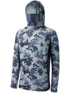 Sudadera con Capucha para Hombre, Manga Larga, para Pesca, Deportiva, Transpirable, de Secado Rápido, UPF50, con Serigrafía, Venta al Por Mayor OEM - Product Image 3