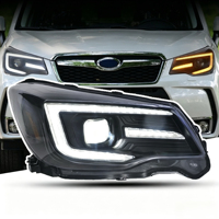 Ensemble de phares LED pour Subaru Forester SJ 2013-2018 C-Light DRL Switchback Bi-Xenon Projecteur Plug and Play