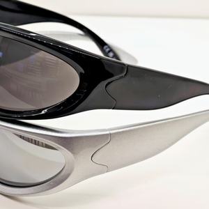 Gafas de sol deportivas unisex de diseño envolvente, estilo futurista, logotipo y empaque personalizables, directo de fábrica - Product Image 5