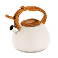 Bouilloire sifflante en acier inoxydable de haute qualité en gros, 3L 2.7QT, bouilloire à thé pour cuisinière, bouilloire à thé sifflante pour la cuisine à domicile