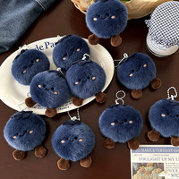 Porte-clés en peluche Myrtille Mignonne, Breloque Porte-Bonheur, Jouet en Peluche Doux en Forme de Fruit, Multifonctionnel pour Sac à Main et Sac à Dos pour Femme