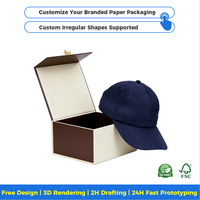 Boîte à chapeaux personnalisée, boîte à chapeaux magnétique, 16x16x7, 8x8x6, boîte à chapeaux pliable, boîtes à chapeaux extra larges