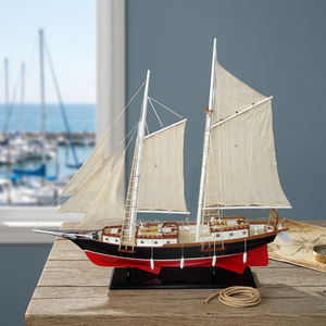 Nathaniel Wooden Sailing Yacht <b>Toy</b> Accessory 80L Model YT0012P-80 for Boating Gifts - Product Image 3