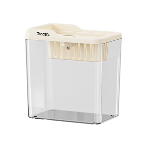 Acquario Moderno Piccolo per Pesci Rossi e <span class=keywords><strong>Tartarughe</strong></span>, in Plastica e Vetro Trasparente, per Uso Interno in Soggiorno, Ufficio o Scrivania - Product Image 6