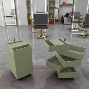 Carrito Auxiliar Rodante para Salón de Belleza y Peluquería, con Ruedas, Mueble de Salón, Plástico Moderno - Product Image 6