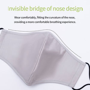 Mascarilla Facial de Algodón Reutilizable y Transpirable al por Mayor, Lavable, de 3 Capas, <span class=keywords><strong>con</strong></span> Logotipo Personalizado, Impresión OEM/ODM, <span class=keywords><strong>Mascarillas</strong></span> de Algodón para Adultos - Product Image 4