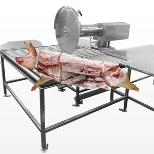 complete mobile pig slaughter production line machine Cow Abattoir Equipment disk saw machine