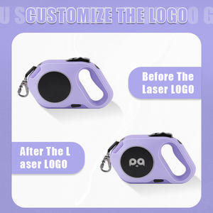 QQPETS Einziehbare Hundeleine mit Hellem LED-Licht, Leuchtendes Design, Individuelles Logo, Verstellbar, Automatisch, Langlebig, Haustier-Hundeleine - Product Image 4