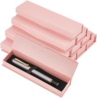 Boîte en papier PR de luxe rose prune magnétique haut de gamme avec design pliable, papier perlé, emballage cadeau exquis pour boîte à stylos