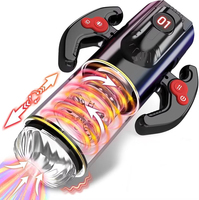 Masturbateur masculin automatique à succion rotative télescopique, texture 3D réaliste, gobelet de masturbation avec sons, jouet sexuel pour hommes