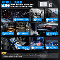 Herramientas de Diagnóstico para Vehículos Eléctricos XTOOL D9EV para Tesla y BYD con Prueba de Paquete de Baterías + Codificación ECU, 3 Años de Actualización Gratuita