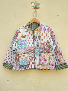 เสื้อโค้ทผ้าฝ้ายลำลองระบายอากาศลายปะติดสไตล์วินเทจสำหรับผู้หญิงรุ่นใหม่ ยุน 2025 - Product Image 3