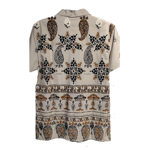 Automne hommes 100% coton sergé chemise impression personnalisée respirant coupe ajustée avec manches courtes pas cher en gros au Bangladesh - Product Image 2