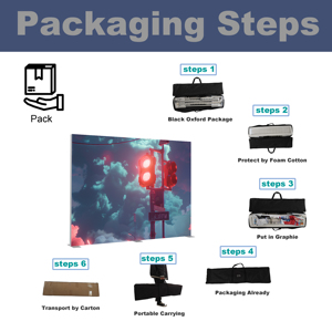 Quảng Cáo hội chợ triển lãm gian hàng hiển thị căng thẳng vải Backdrop seg Pop Up LED Backlit hộp Đèn ảnh Modular hiển thị - Product Image 5
