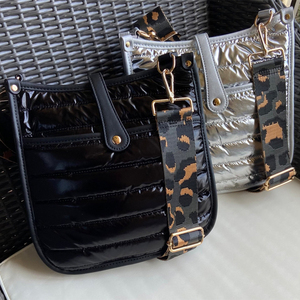 Sac à bandoulière personnalisé avec sangle de guitare, sac de ceinture, sac à bandoulière avec poches brillantes, vente en gros - Product Image 1