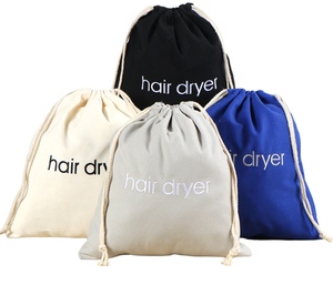 Natural Muslin Zipper Closure Letter Rope Handle Medium Size Customized Embroidery Logo Gift Packaging <b>Bag</b> for Custom - Product Image 1