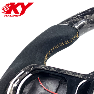 Customized forged carbon fiber black leather LED steering <b>wheel</b> for BMW G20 G30 G21 G22 G28 G32 M340i 330i G82 G80 M440i - Product Image 2