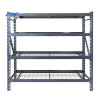 Étagères de rangement en acier robustes ABCTOOLS, étagères de garage en acier soudé pour entrepôt, rayonnages durables
