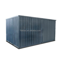Flatbox 7ft 8ft 9ft 10ft Maison préfabriquée en acier étanche, hébergement sur site, conteneur de stockage portable, bureau