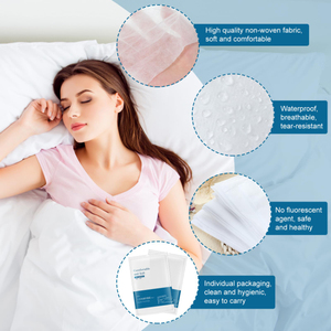 <span class=keywords><strong>Set</strong></span> di Lenzuola Stampate Usa e Getta per Letto <span class=keywords><strong>Matrimoniale</strong></span>, per SPA, Hotel e Ospedali, Uso Domestico, Misura Doppia - Product Image 4