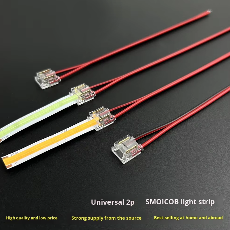 Smd Led Conection Low-Voltage Male/Female SMD/COB LED Strip PC Crystal Buckle Connector 2 ...
