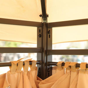 Double Roof Steel Modern Luxury Motorized Gazebo 3x4 Garden Backyard 10x13 Feet Sun Shade Pavilion Pergola - Product Image 2