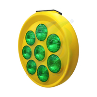 Écran LED Solaire IP65 Étanche -20~80°C pour Poteau, avec Stroboscope Séquentiel Synchrone et Lumière d'Avertissement de Circulation en Forme de Tournesol