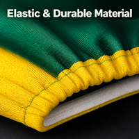 Drapeau de capot de voiture Togo en polyester élastique 120x160cm, couleurs vives, anti-décoloration, personnalisable en gros