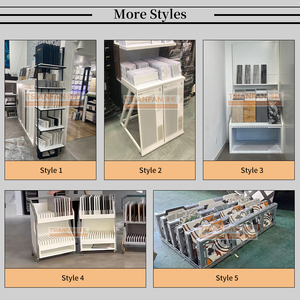 Présentoir de Comptoir Simple et Raffiné pour Magasin, Panneau <span class=keywords><strong>Grille</strong></span> <span class=keywords><strong>d</strong></span>'<span class=keywords><strong>Exposition</strong></span>, Étagère de Présentation de Carreaux, Support Incliné de Sol en Pierre de Haute Qualité - Product Image 4