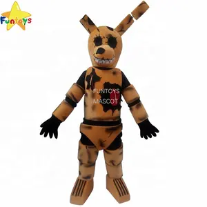 Funtoys CE Cosplaydiy Custom Made Vijf Nachten Op Freddy Speelgoed Bruin Bunnie Cosplay Mascotte Voor Kerst